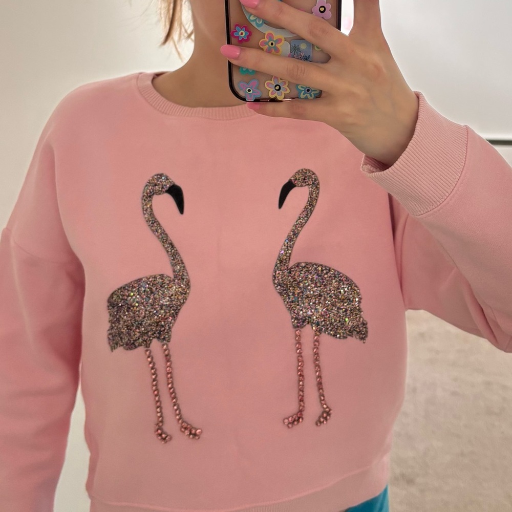 Justice Light Pink Fleece Top